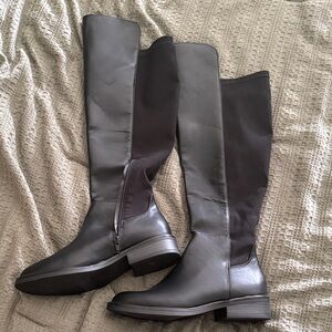 Black tall boots